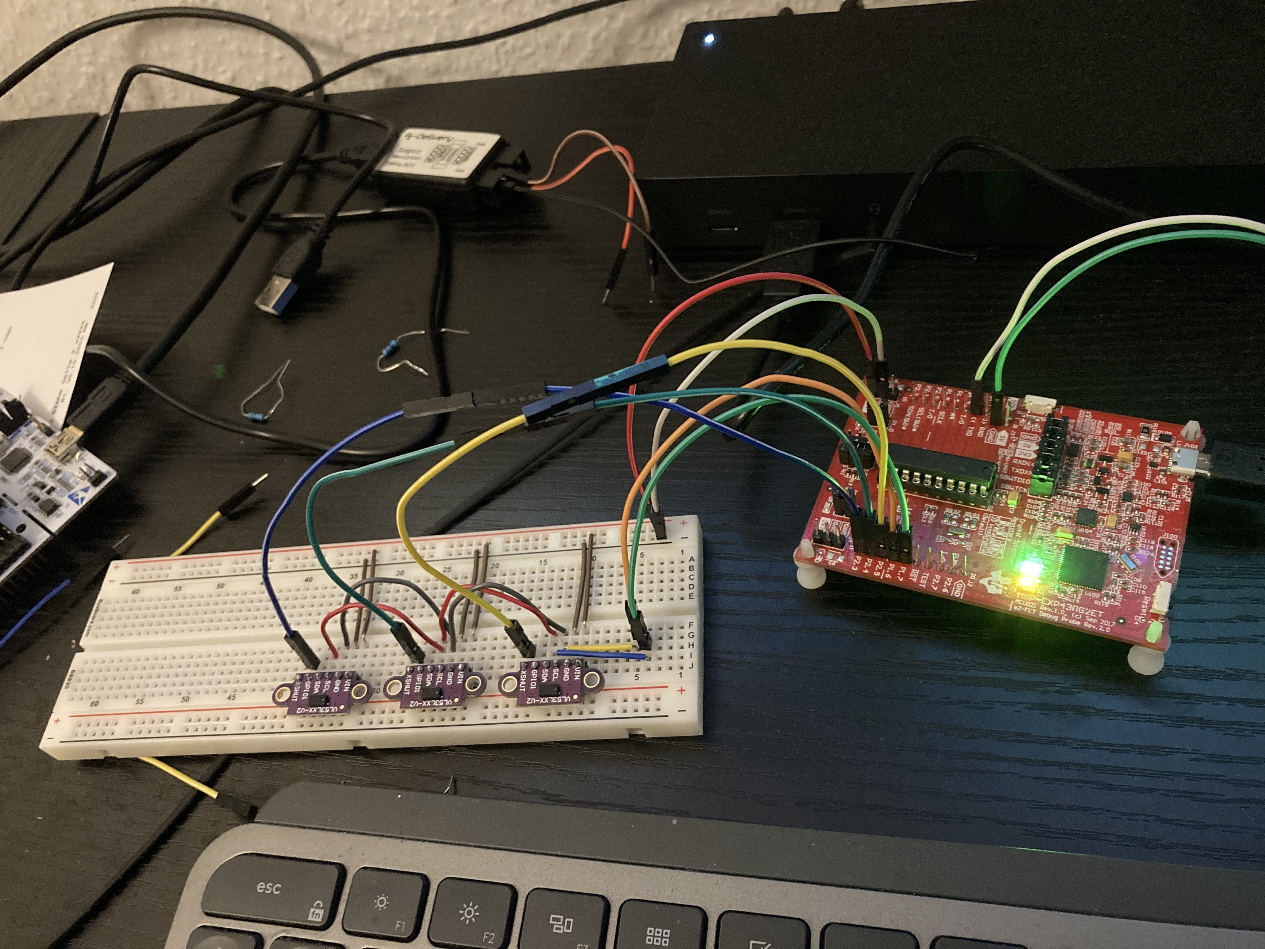 Sumobot during driver development